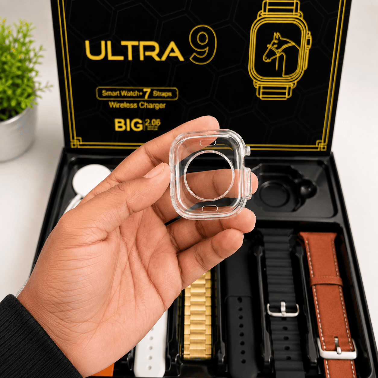 Dt 900 Ultra9 Golden Colour Smart Watch - Image 3