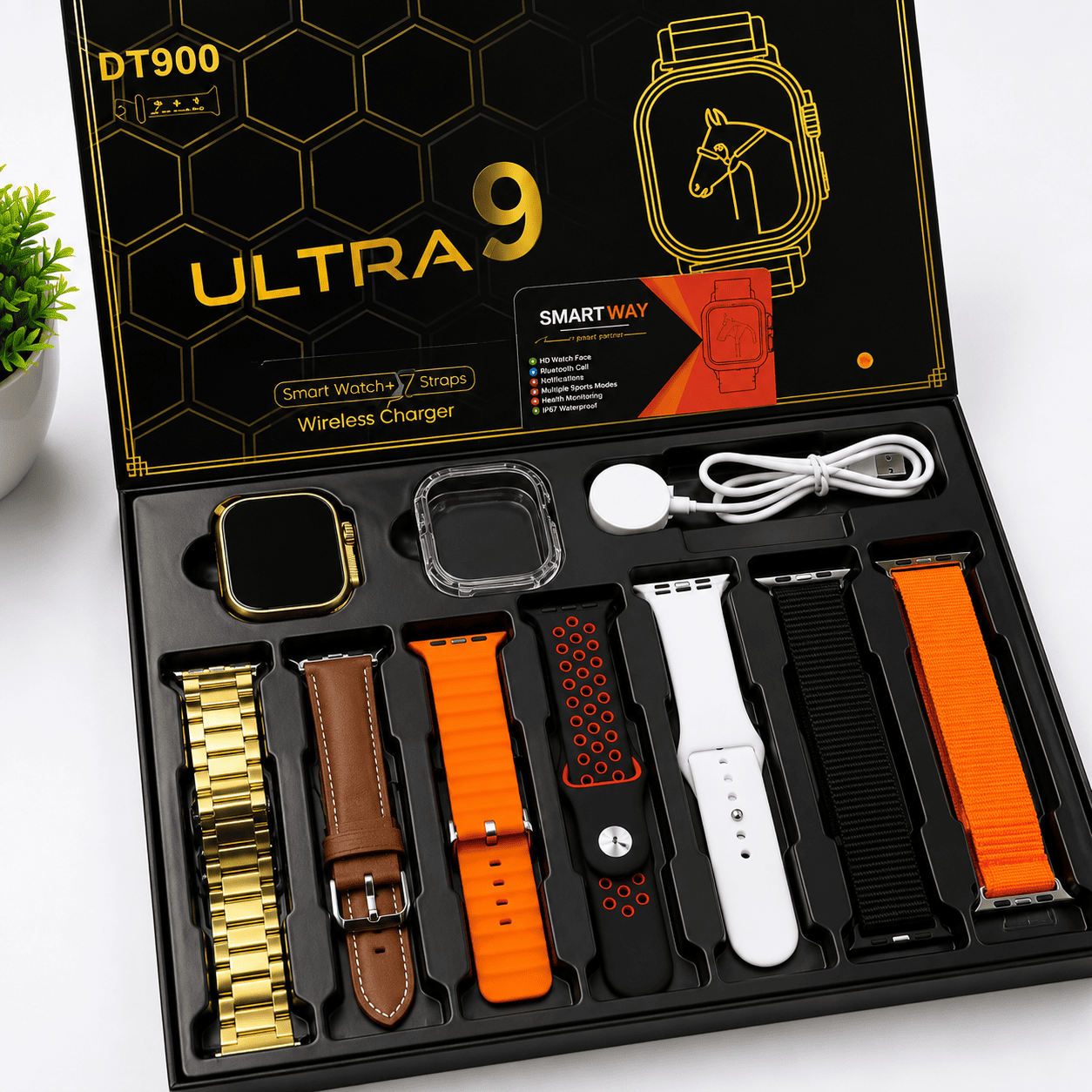 Dt 900 Ultra9 Golden Colour Smart Watch - Image 2